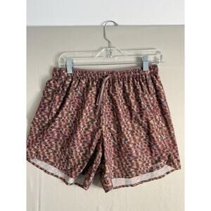 Patagonia Women's Multi Trails Shorts Small Pink Pattern Lined Athletic 5"